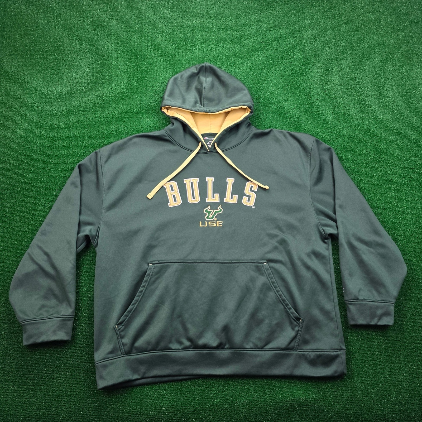 University Of South Florida Bulls Hoodie Sweatshirt Mens 2xl Ncaa Champion Usf